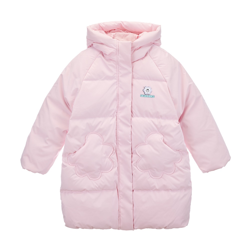 여아 글로시 다운 자켓