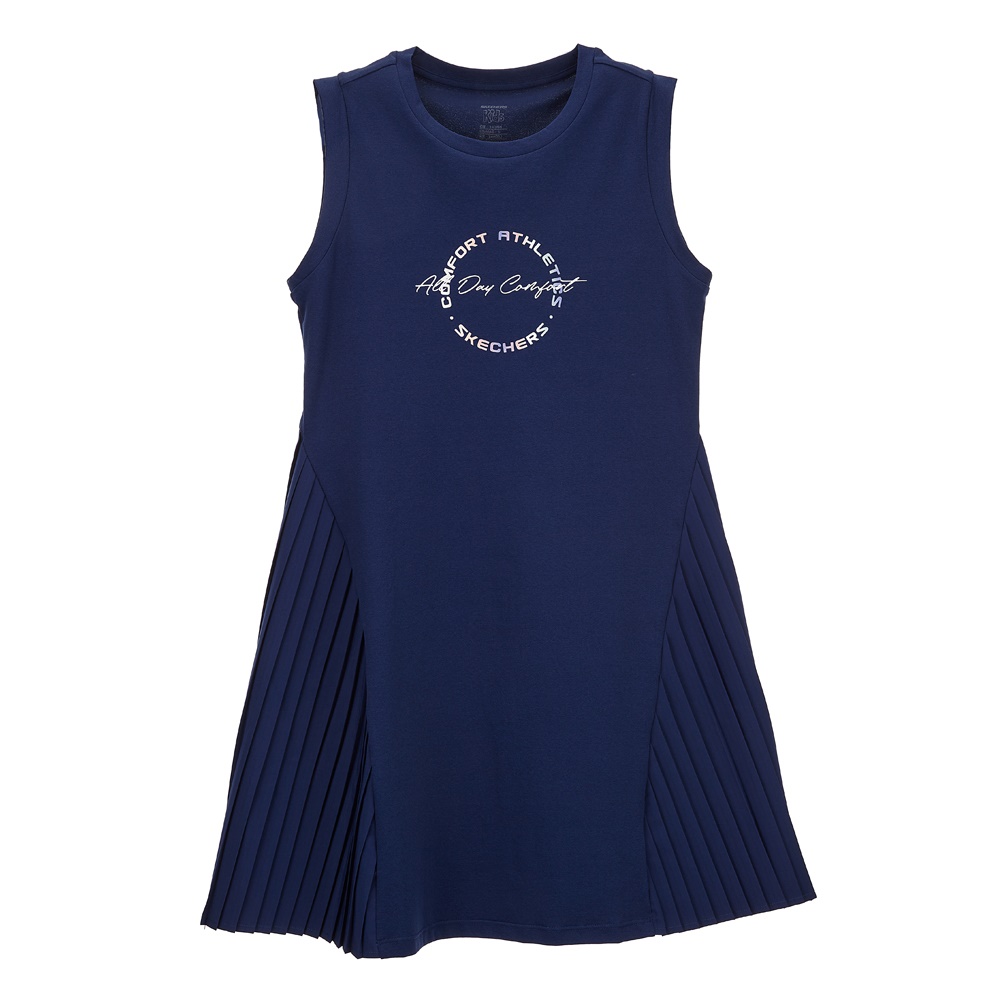 여아 변형 플리츠 슬리브리스 원피스