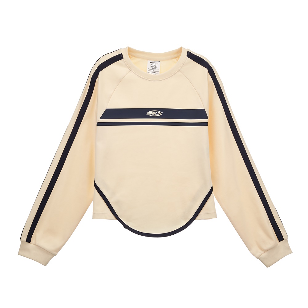 여아 라운드헴 긴팔 티셔츠