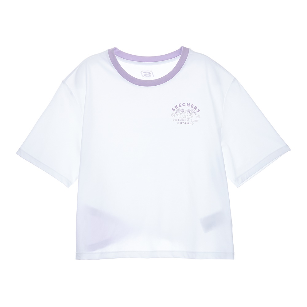 여아 네크라인 변형 반팔 티셔츠