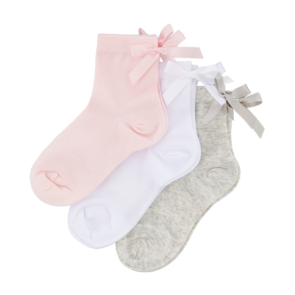 여아 리본 3PACK 장목 양말
