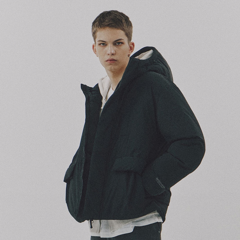 남성 후드 다운 점퍼