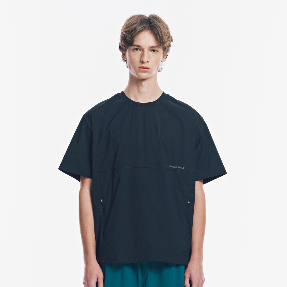 [스케쳐스 어패럴] 남성 우븐 냉감 반팔 티셔츠