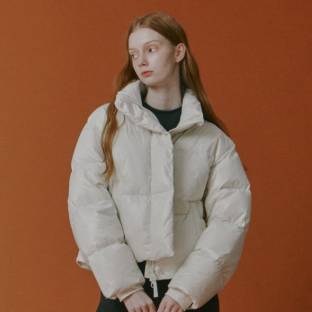 여성 숏 다운 점퍼