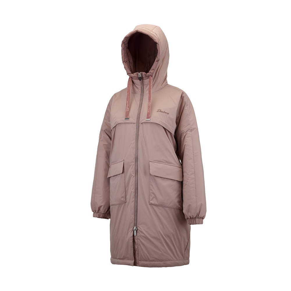 [스케쳐스 어패럴] 여성 중기장 패딩 자켓