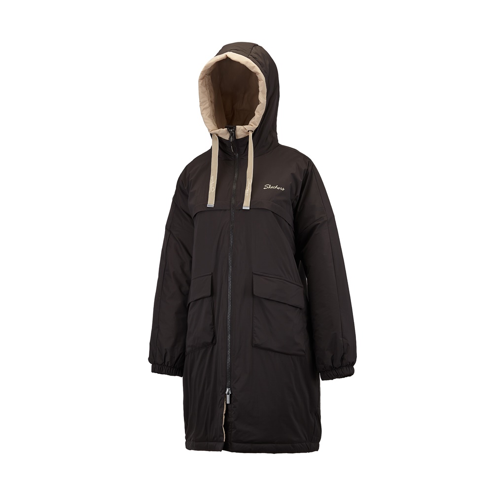 [스케쳐스 어패럴] 여성 중기장 패딩 자켓