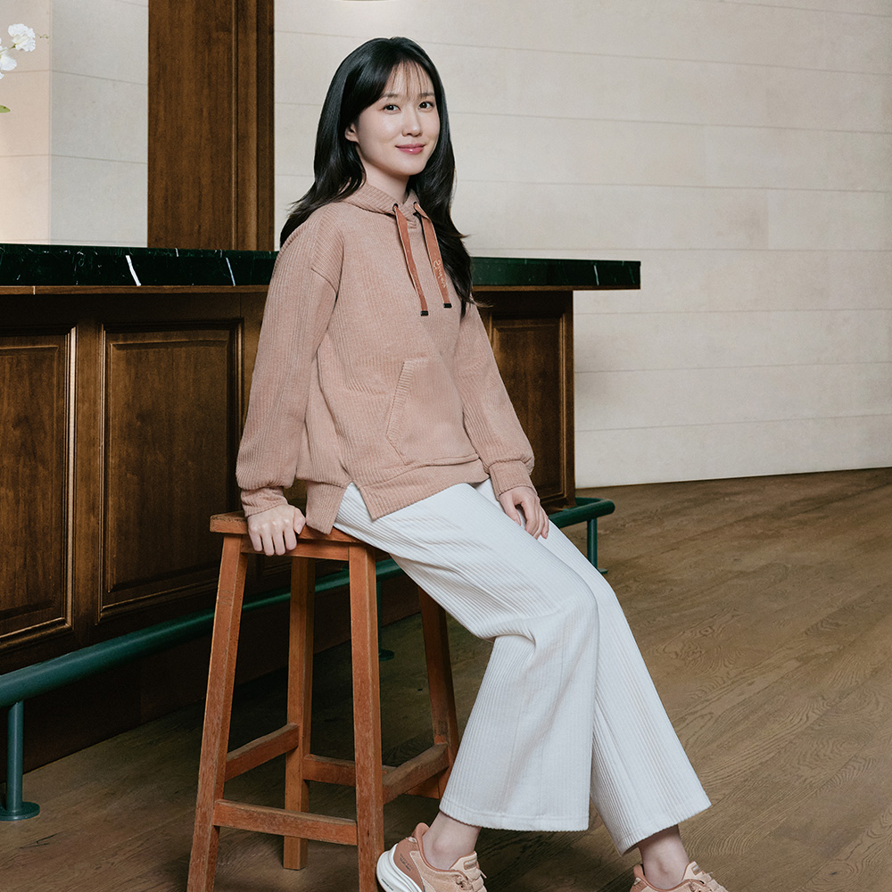 [박은빈 착용/스케쳐스 어패럴] 여성 골지 세미 부츠컷 팬츠