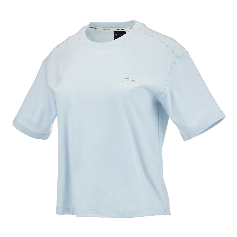 여성 후면 변형 반팔 티셔츠