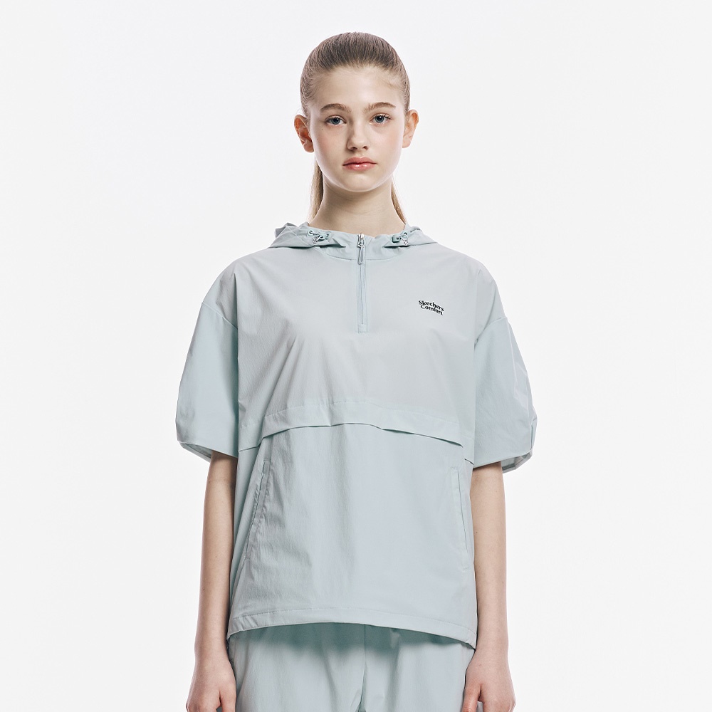 [스케쳐스 어패럴] 여성 우븐 반팔 아노락