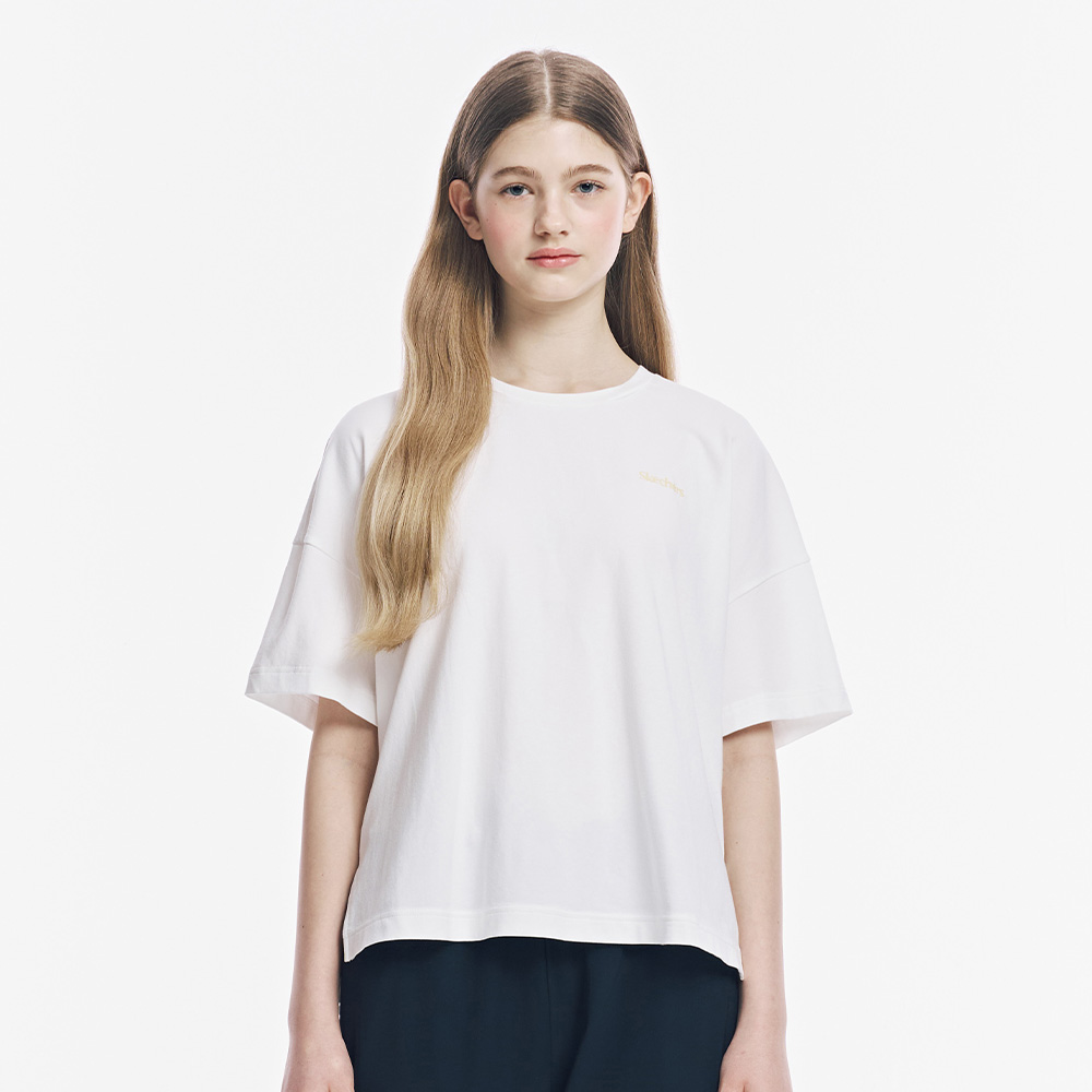 [스케쳐스 어패럴] 여성 버터 니트 반팔 티셔츠