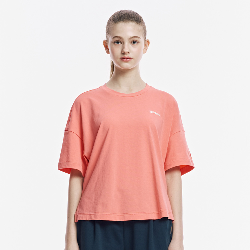 [스케쳐스 어패럴] 여성 버터 니트 반팔 티셔츠