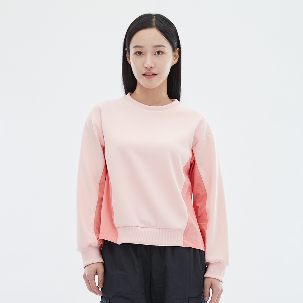 [스케쳐스 어패럴] 여성 우븐+니트 믹스 하이브리드 풀오버