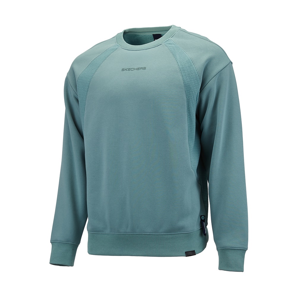 [스케쳐스 어패럴] 남성 사각기모 배색 맨투맨