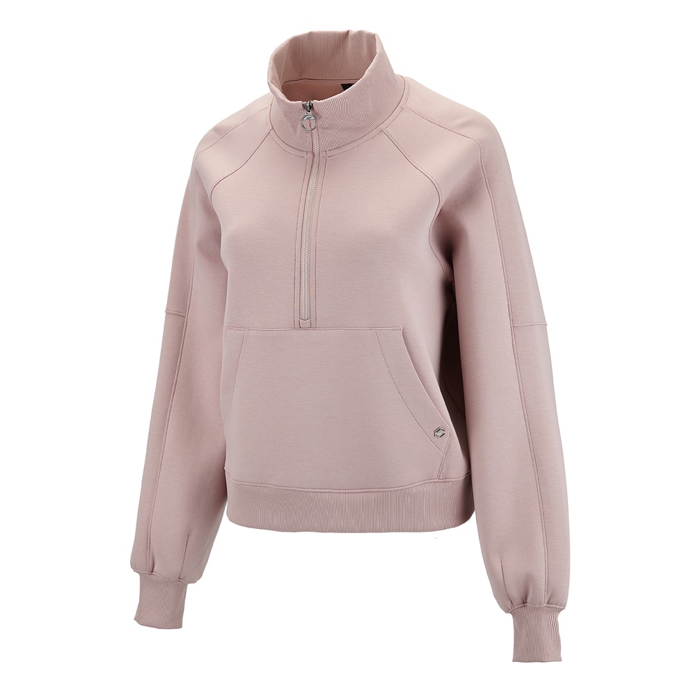 여성 트레이닝 반집업 맨투맨