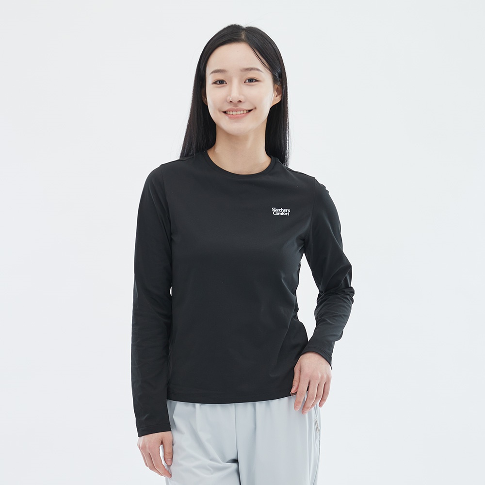 [스케쳐스 어패럴] 여성 소로나 긴팔 라운드 티셔츠