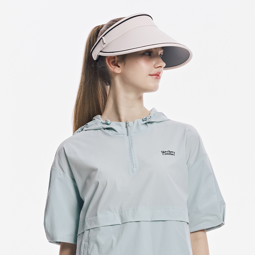 여성 와이드 챙 선캡