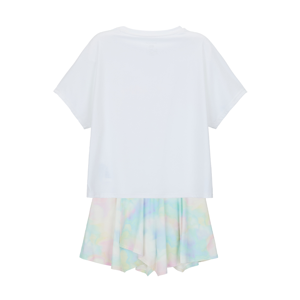 [스케쳐스 어패럴] 여아 플레어 스커트 상하의 셋업