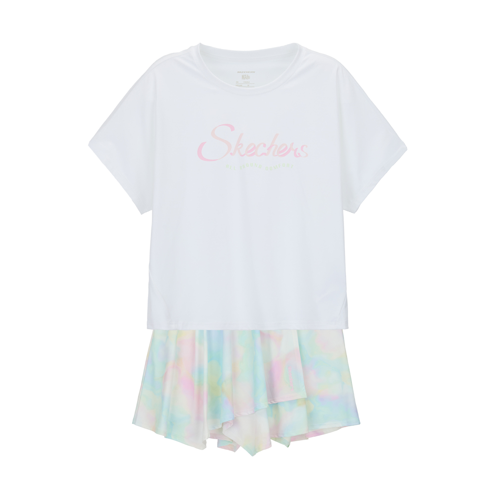 [스케쳐스 어패럴] 여아 플레어 스커트 상하의 셋업