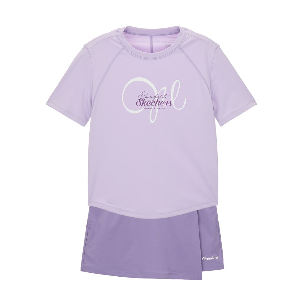 [스케쳐스 어패럴] 여아 랩 스커트 상하의 셋업