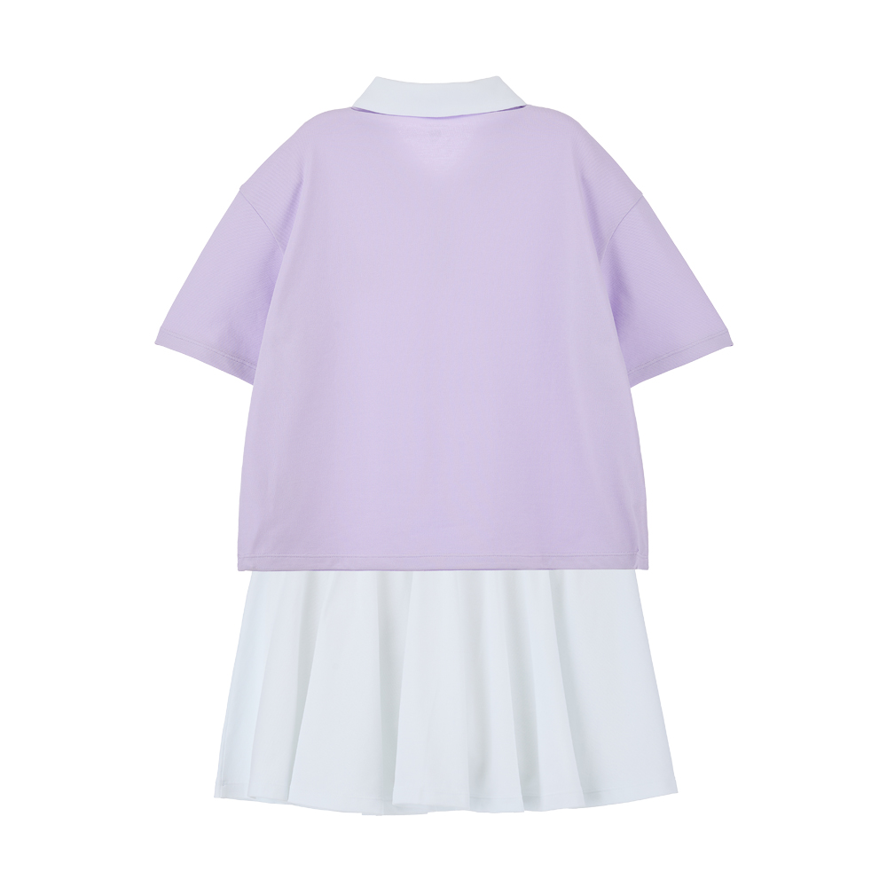 여아 폴로 플레어 스커트 상하의 셋업