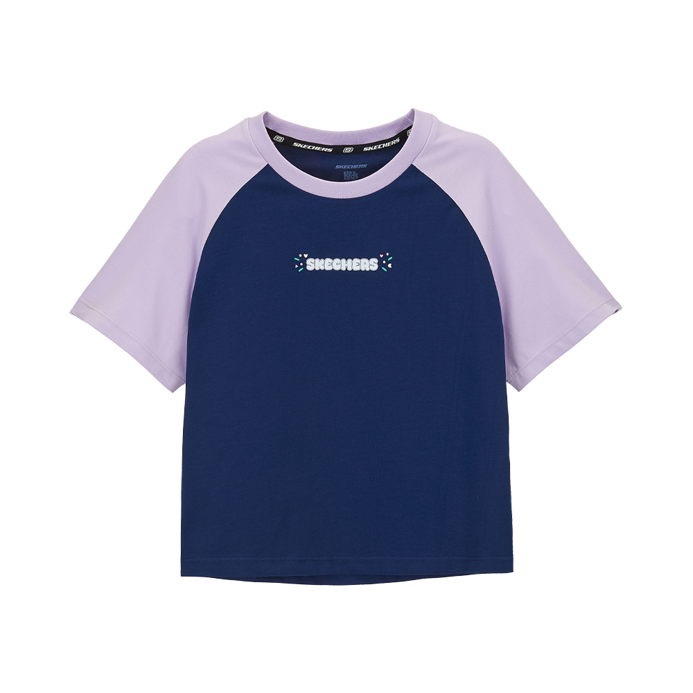 [스케쳐스 어패럴] 여아 베이직 래글런 티셔츠