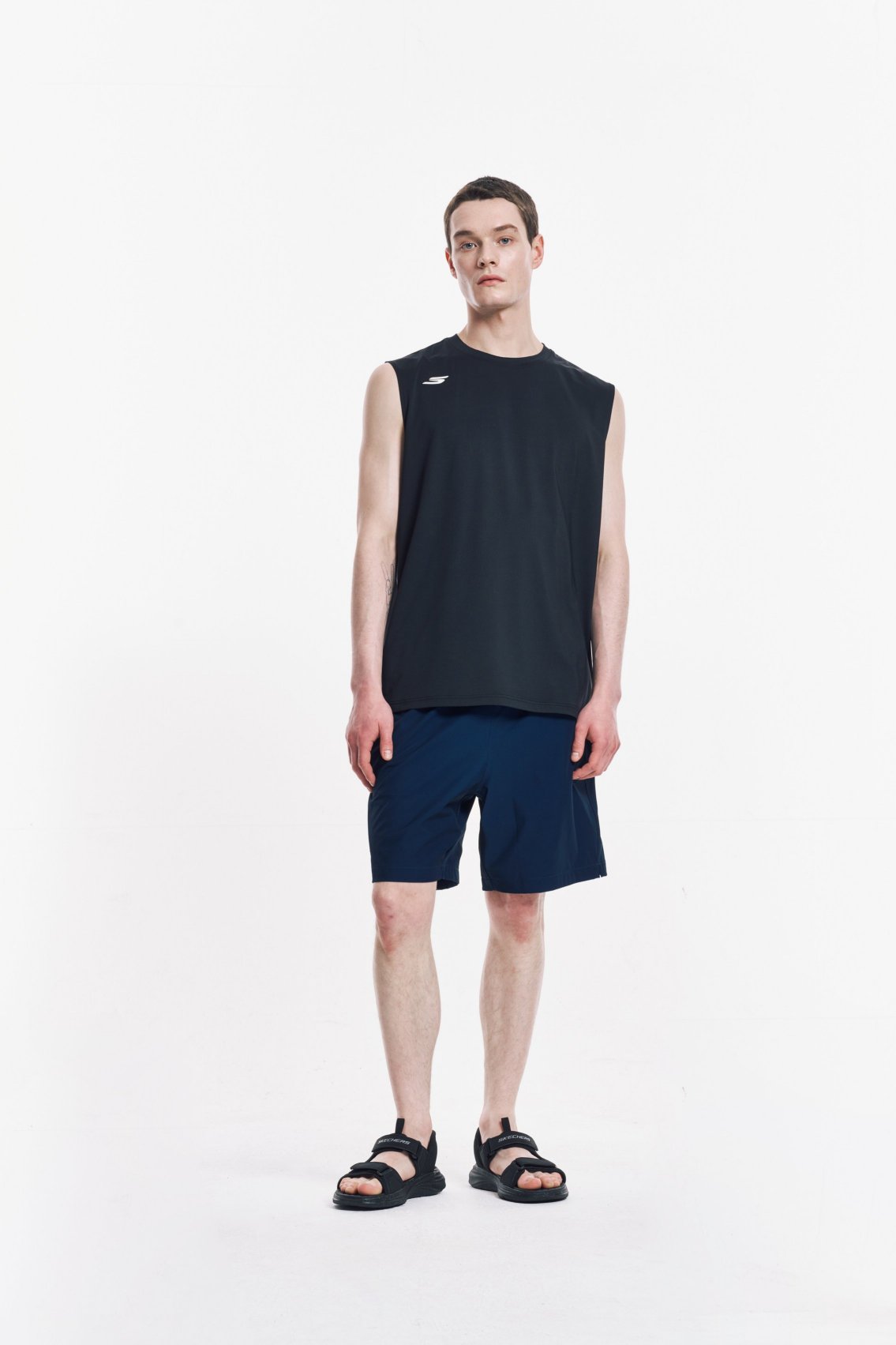 [스케쳐스 어패럴] 남성 오션 하이브리드 슬리브리스