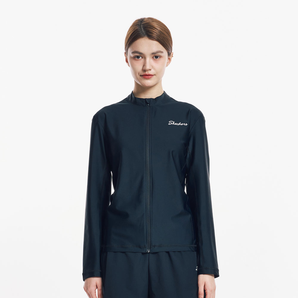 [스케쳐스 어패럴] 여성 오션 그래픽 집업 래쉬가드