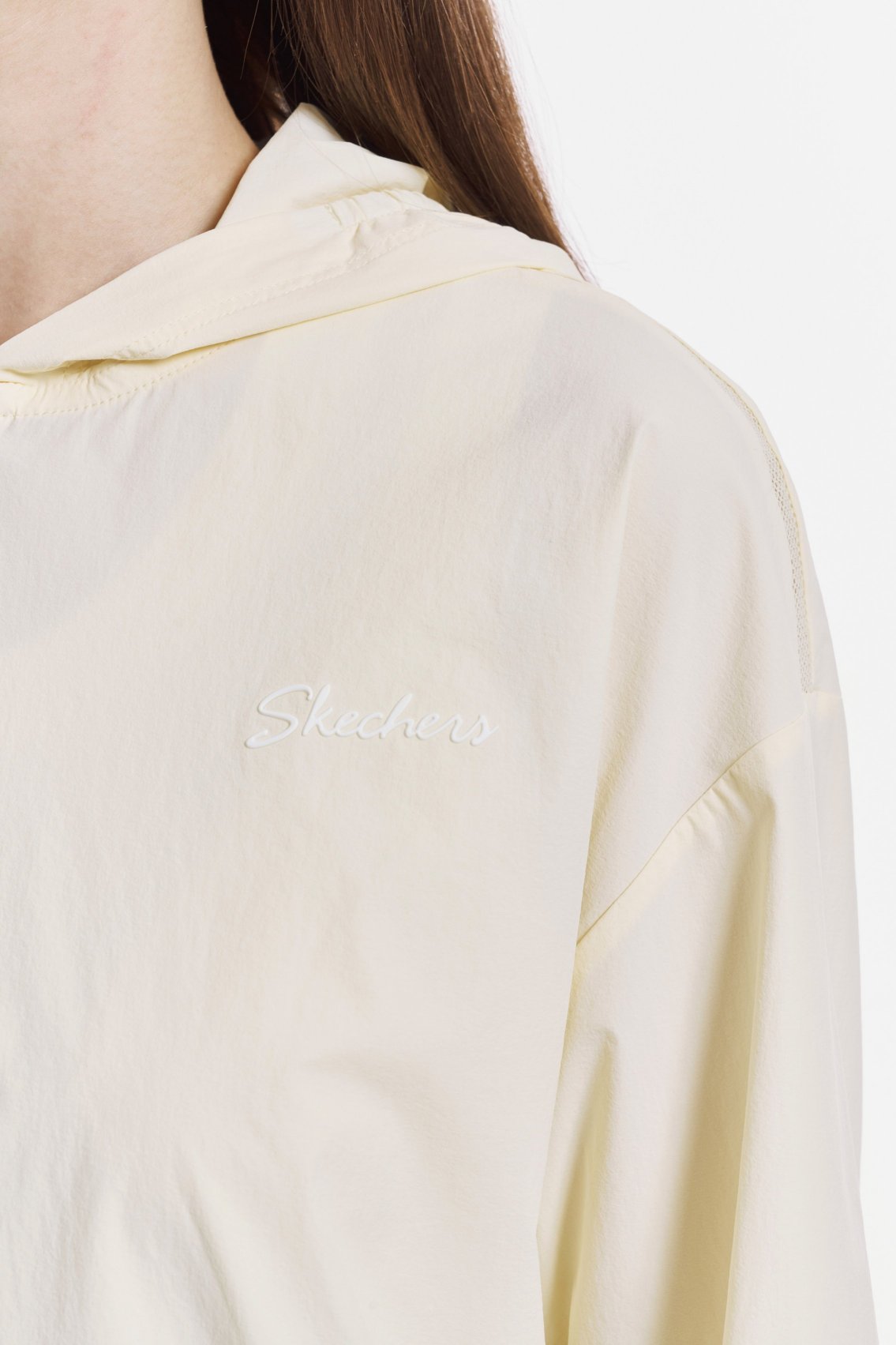 [스케쳐스 어패럴] 여성 액티브 우븐 후드 티셔츠